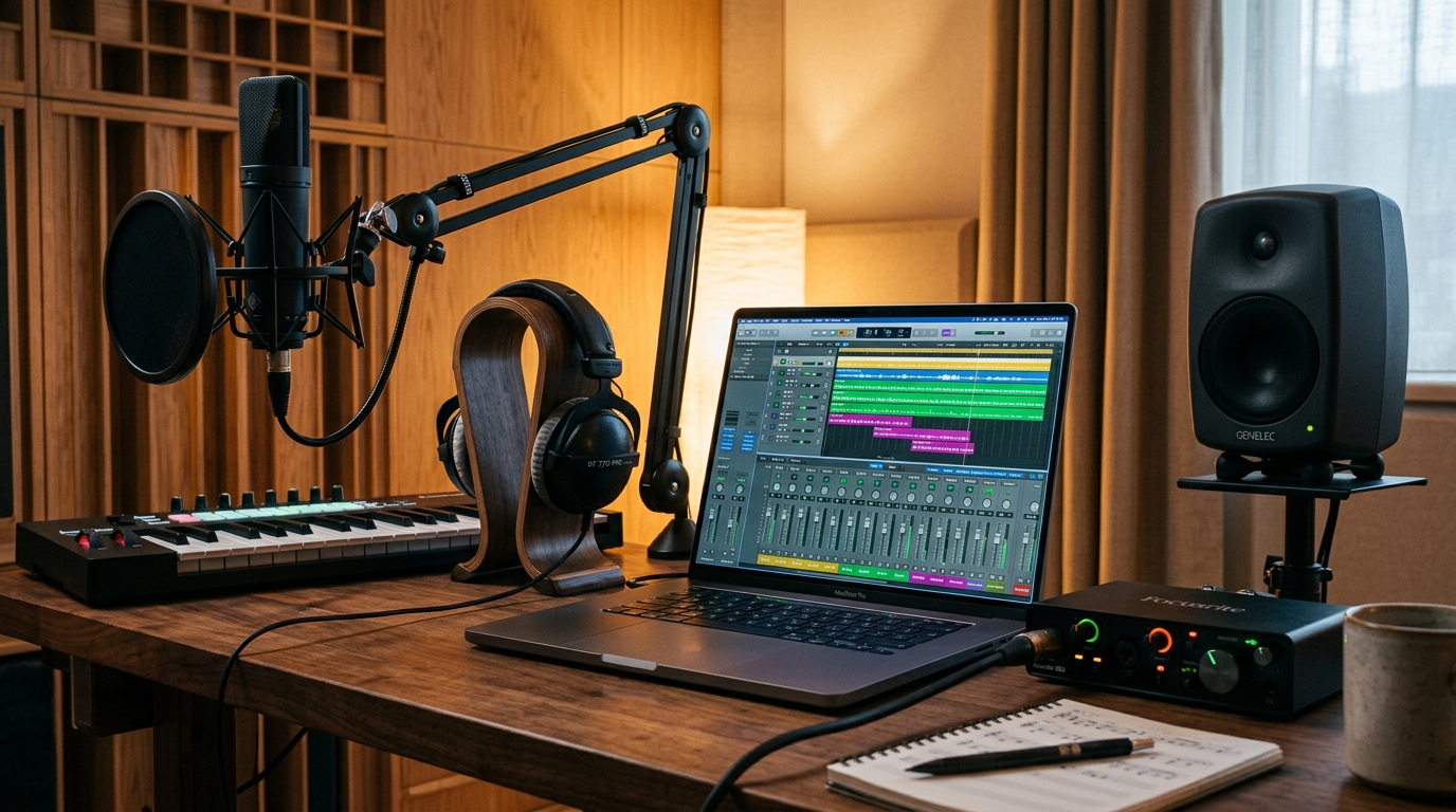 The 2026 Home Studio Masterclass: How to Produce, Mix & Master Chart-Ready Music on a Budget