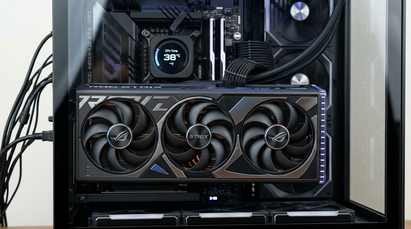 NVIDIA GeForce RTX 5090 Blackwell Graphics Card in Modern PC Build